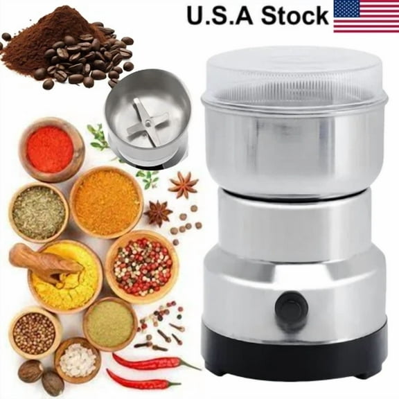 Electric Coffee Bean Grinder Nut Seed Herb Grind Spice Crusher Mill Blender New