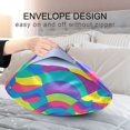 thumbnail image 4 of Yayeee Pillowcase Standard Size Set of 2 Satin Wrinkle Resistant Pillow Case, Psychedelic Pattern, 4 of 7
