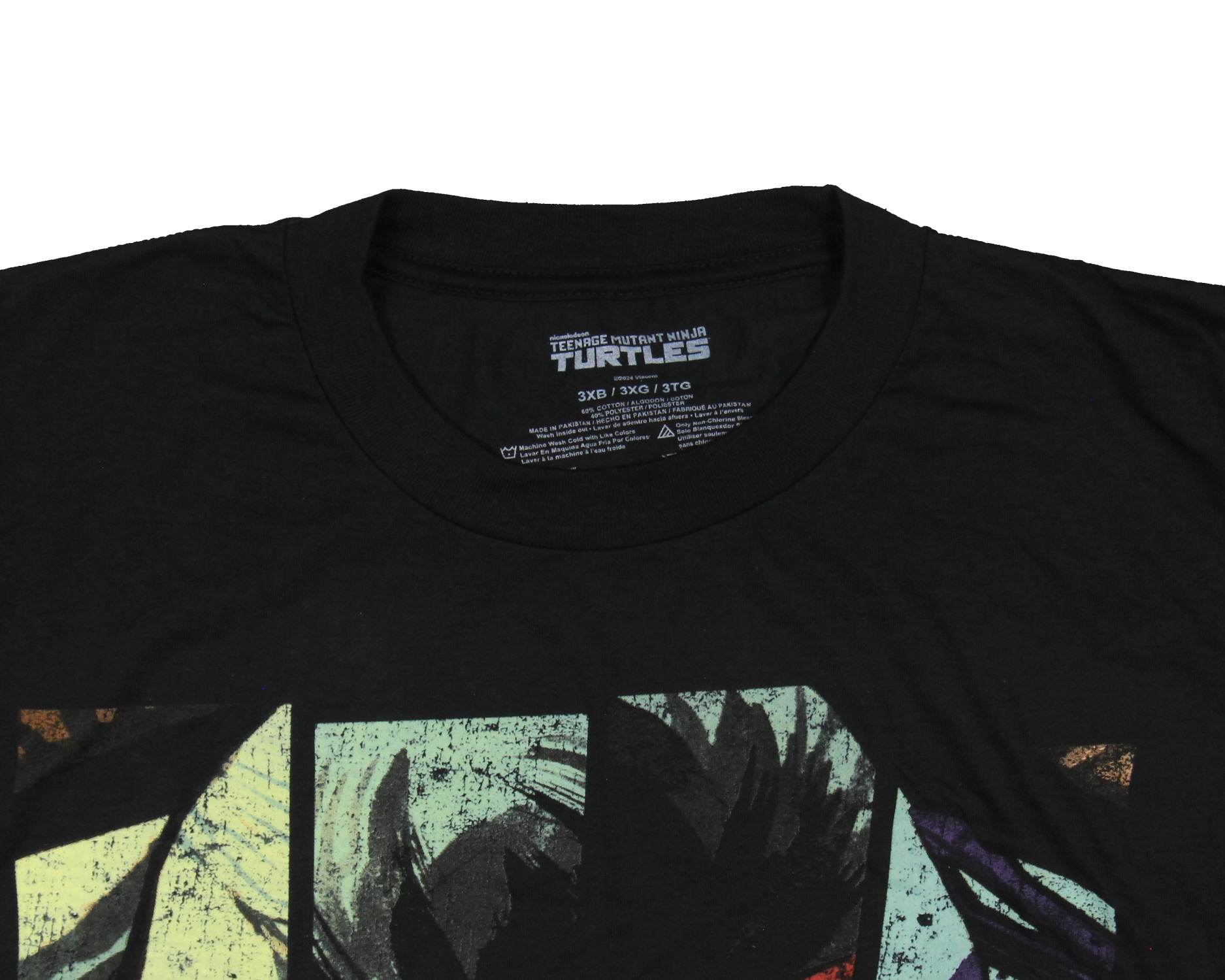 TMNT Men's T-Shirt – Teenage Mutant Ninja Turtles Graphic Tee With Vintage Panel Design