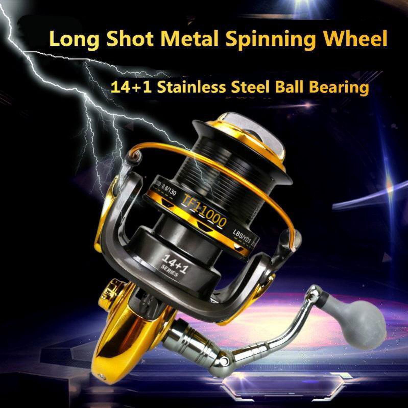 11000 Series Saltwater Metal Spinning Fishing Reel Large Sea Fishing Reels 55LB