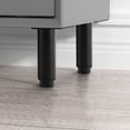 thumbnail image 4 of 2 patas ajustables para muebles, patas de apoyo de 4,7 a 7,1 pulgadas, patas ajustables para muebles, patas de repuesto para sofá, silla, escritorio, mesa, armario, color negro, 4 of 5