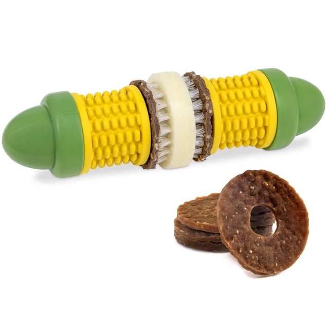 Juguete masticable PetSafe Busy Buddy Cravin' Corncob Dog sin BPA