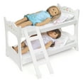thumbnail image 5 of Doll Bunk Bed with Ladder and Bedding - White Rose, 5 of 9