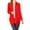 Red, variant on Women's Long Sleeve Draped Neck Open Front Waist Length Solid Cardigan