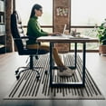 thumbnail image 5 of Office Chair Mat for Hardwood & Tile Floor,Modern Boho Stripe 36"x48" Computer Chair Mat for Rolling Chairs Carpet,Under Desk Non Slip Gaming Rug,Low-Pile Rubber Backing Large Protector Mat, 5 of 6