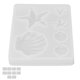 thumbnail image 3 of 10 Hojas de Moldes para Velas 3D Shell Vieira Forma de Estrella de Mar Molde de Tableta Molde de Resina Aromaterapia de Silicona Cera de Parafina Molde de Jabón Molde de Bombas ANGGREK Otros, 3 of 8