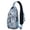 Sky-blue-18, variant on Crossbody Sling Backpack for Women Men Seashells Shoulder Sling Crossbody Casual Chest Bag for Travel Sports Running Hiking