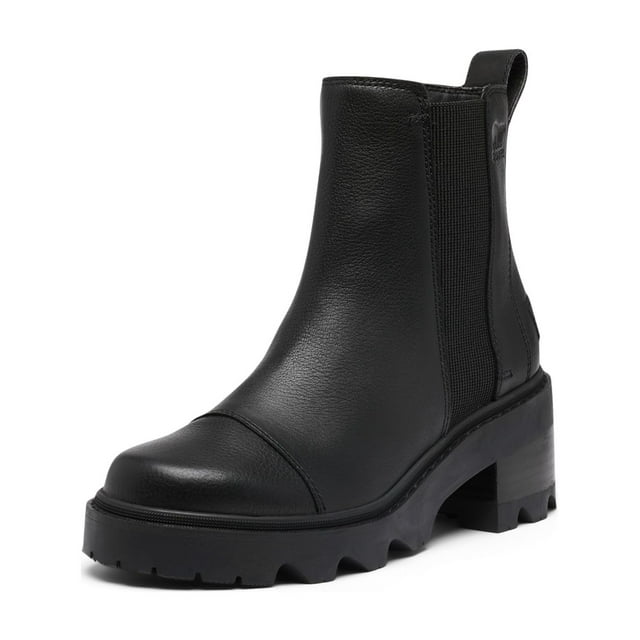 Bota Sorel Joan Now Chelsea impermeable negra para mujer 5.5