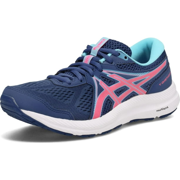 Hot pink top asics running shoes