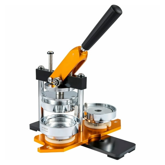 Button Maker Machine 3 Inch - 75mm Badge Maker Kit with 100 Parts - Pin Press Machine - High Precision, Easy Install - Craft Supplies