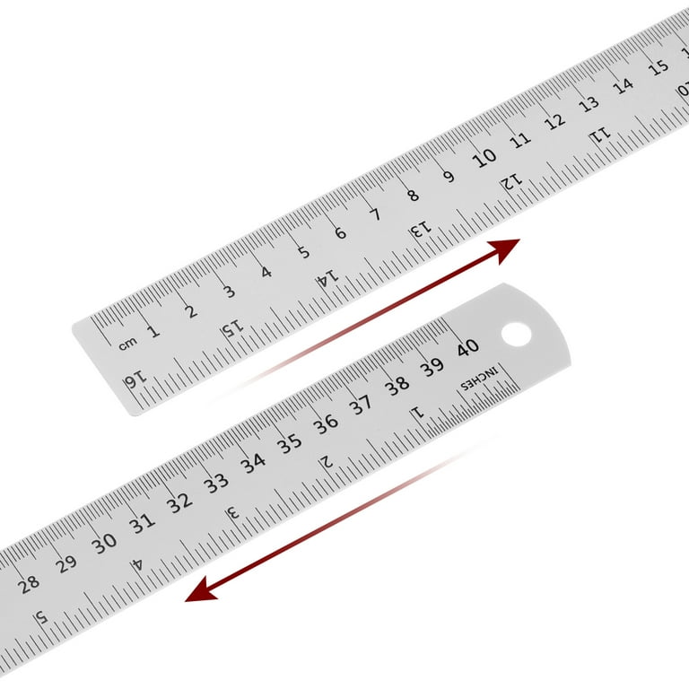 2 Pieces Plastic Measuring Rolling Ruler, Drawing Roller Ruler, Parallel  Ruler
