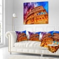 thumbnail image 3 of Designart Colosseum Rome Italy - Monumental Photo Throw Pillow - 18x18, 3 of 5