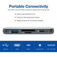 thumbnail image 2 of Verbatim 6-in-1 USB-C Hub Adapter with 100W Power Delivery, USB 3.0, SD Card Reader, Audio Port, 2 of 8