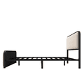 thumbnail image 6 of Tcbosik Queen Size Upholstered Platform Bed, Metal Bed Frame for Bedroom, Beige, 6 of 7