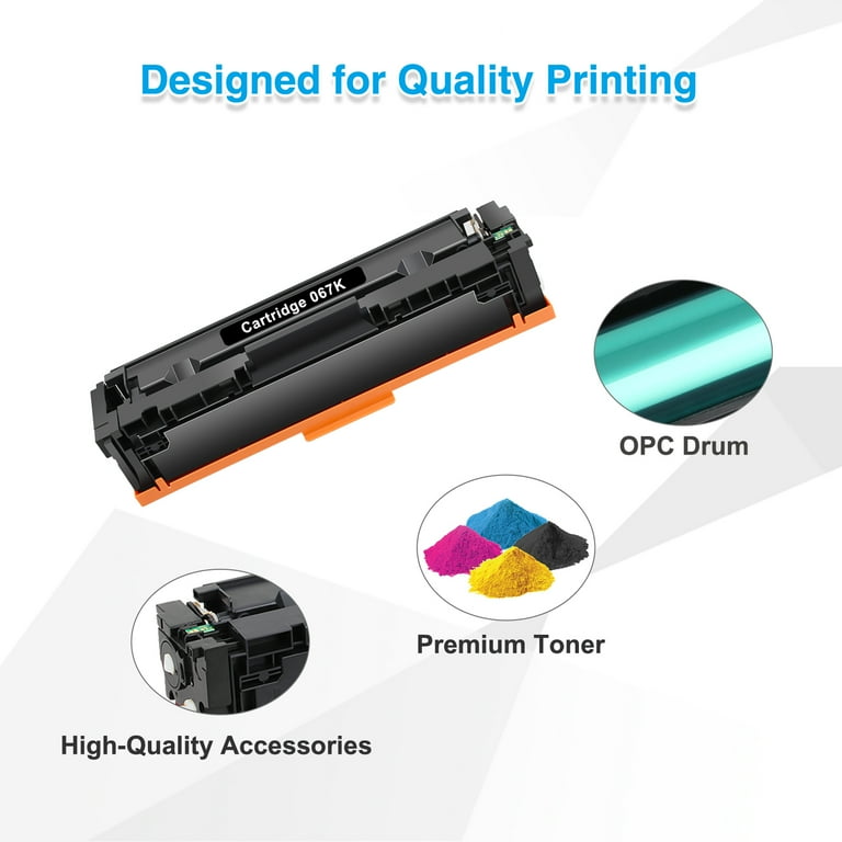 CANON用 キャノン用 CRG-067 CRG-067H CRG-067BLK v4ink CRG-067H | Compatible Canon 067H Toner Cartridges 4 Color Set