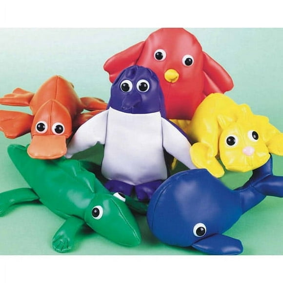 S&S Worldwide Spectrum Beanbag Animal Set,Assorted,FB044-6