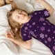 thumbnail image 5 of Balery Purple Snow Flakes Conjunto de Pijama Infantil de Manga Corta con Estampado – Ropa de Dormir de Algodón Suave-3X-Large, 5 of 6