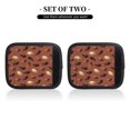 thumbnail image 3 of 2 fundas para asas de maleta - Diseño chocolate n.° 9019. Etiquetas identificadoras para maletas, fundas para asas de equipaje, accesorios esenciales de viaje para equipaje de avión., 3 of 6