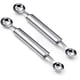 thumbnail image 1 of 2 Pieces Melon Spoon, Stainless Steel Multifunction Kitchen Tools, Stainless Double Sided, 1 of 5