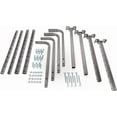 thumbnail image 4 of 34" x 26" Adjustable Garage Ceiling Storage Rack Kit, Heavy-Duty Hanging Overhead Shelves for Garage Organization, 250 lb Capacity, Pack of 2, Hammertone Finish, 4 of 6