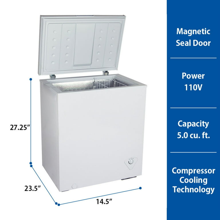 Koolatron 3.5-cu ft Manual Defrost Chest Freezer (White) ENERGY STAR in the Chest  Freezers department at