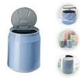 thumbnail image 3 of 1Set Table Waste Bin Can Shaped for Home Space and Office Use in Sky-Blue Plastic Material, 3 of 8