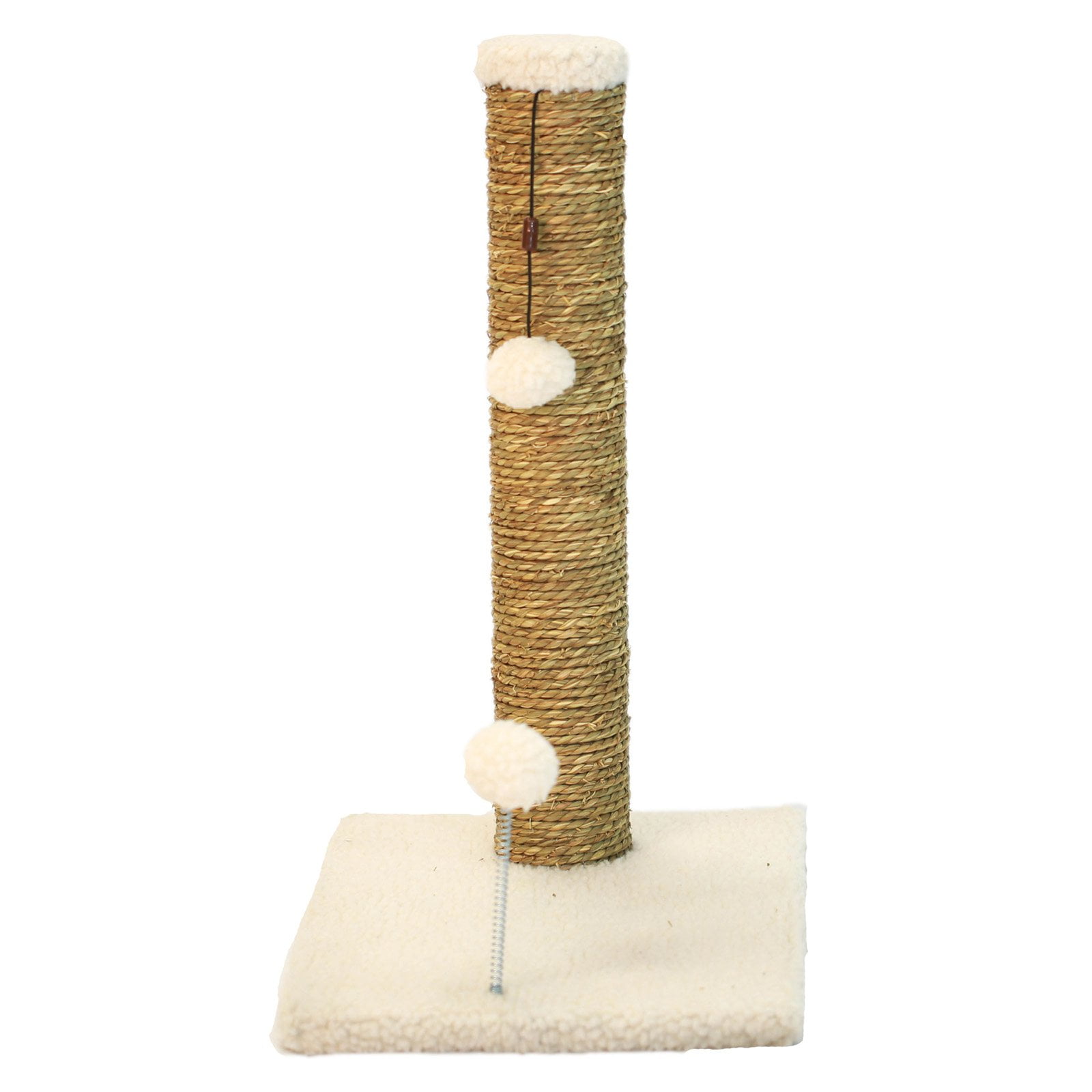 Cat Craft 20 inch Jute Scratching Post (Beige Fleece 12x16 Base