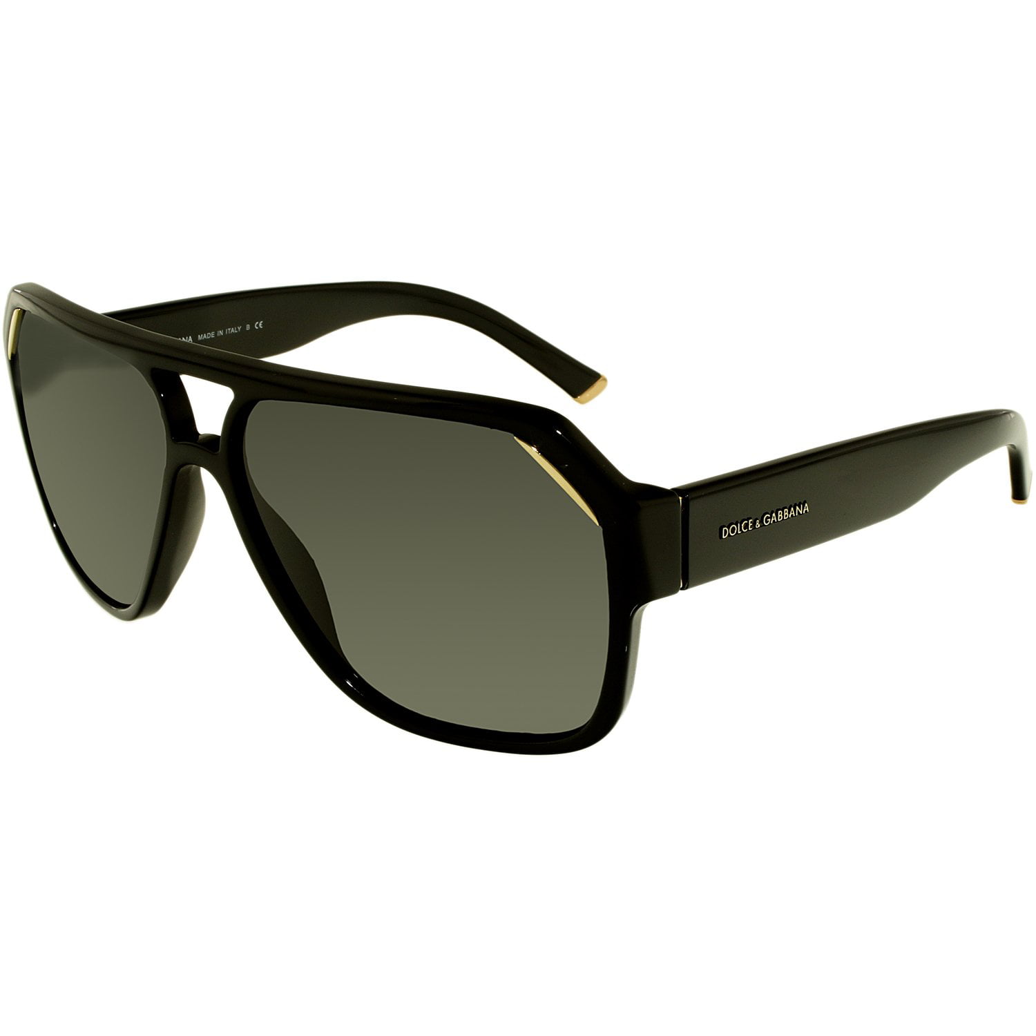Dolce & Gabbana - Men's DG4138-501/87-62 Black Oval Sunglasses ...