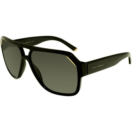 Dolce & Gabbana Men's DG4138-501/87-62 Black Oval Sunglasses - Walmart.com