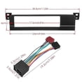 thumbnail image 4 of 1 Din Car Radio Stereo Facia Adaptor Dvd Panel Fitting Kit For Bmw E46 1999-2006 Z, 4 of 5