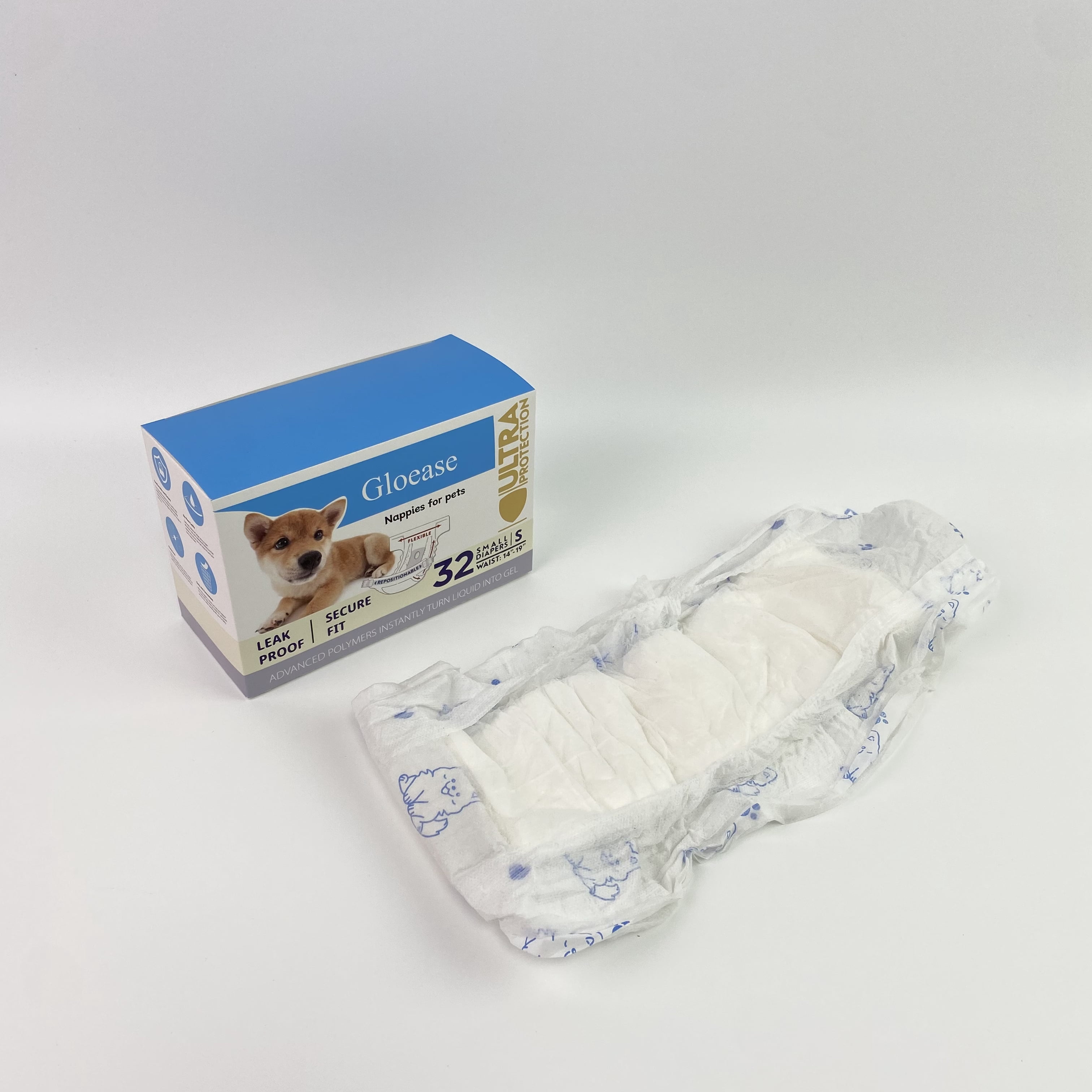 Gloease Nappies for pets,Dog Diaper Liners Super Soft and Absorbent Dog Diaper Booster Pads for Male Dog Belly Bands or Female Dog Diapers
