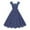 Blue, variant on Womens Red Polka Dot Fit Flare Dress Square Neck Design Lightweight Fabric Relaxed Silhouette for Party Wear Pink XXL