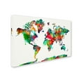 thumbnail image 2 of Trademark Fine Art 'World Mape 6' Canvas Art by ALI Chris, 2 of 3