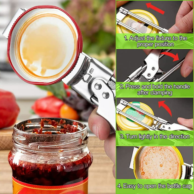 3in1 Jar Opener, Adjustable Jar & Bottle Opener, Adjustable
