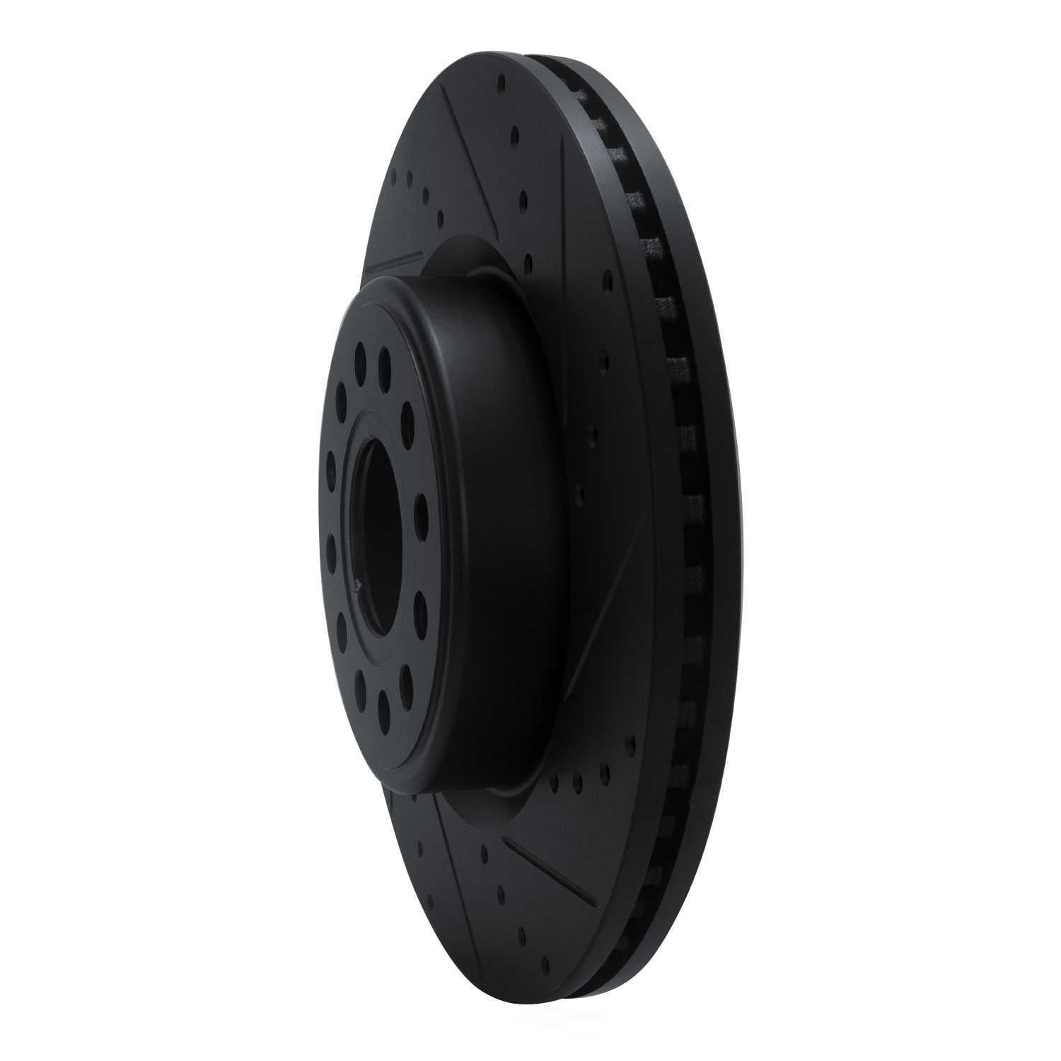 Dynamic Friction Company 633-40120R DFC Brake Rotor - Drilled And Slotted - Black