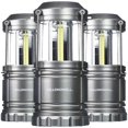 thumbnail image 1 of Bell + Howell TacLight Black 3 Pack Portable Survival Lanterns Emergency Light Collapsible 300 Lumen COB LED Easy Care, 1 of 6