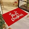 thumbnail image 5 of Christmas Door Mat - Red Welcome Mat for Front Door with Non-Slip Backing - Durable Doormat - Outside Entrance Decoration (D), 5 of 6