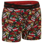 Ed Hardy Mens 3-Pack Microfiber Boxer Briefs, Breathable Athletic Print Boxers, Multicolor Male Underwear, Medium