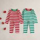 thumbnail image 2 of Conjuntos de Pijamas de Navidad para niños, ropa de dormir para bebés, niños y niñas, Pijamas de Navidad a rayas para niños pequeños, ropa de dormir de 0 a 6 años, nuevo, Otoño e Invierno, 2 of 4
