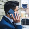 thumbnail image 4 of for iPhone XR Wallet Flip Case, Luxury Premium PU Leather Card Slots Strong Magnetic Closure Kickstand RFID Blocking Phone Case Cover for iPhone XR - Blue, 4 of 8