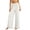 White, variant on Kaemgyyd Women's Comfy Pajamas Stretch Pj Bottoms Pants Elastic High Waisted Polka Dots Pants Wide Leg Lounge Trousers(Yellow,X-Large)