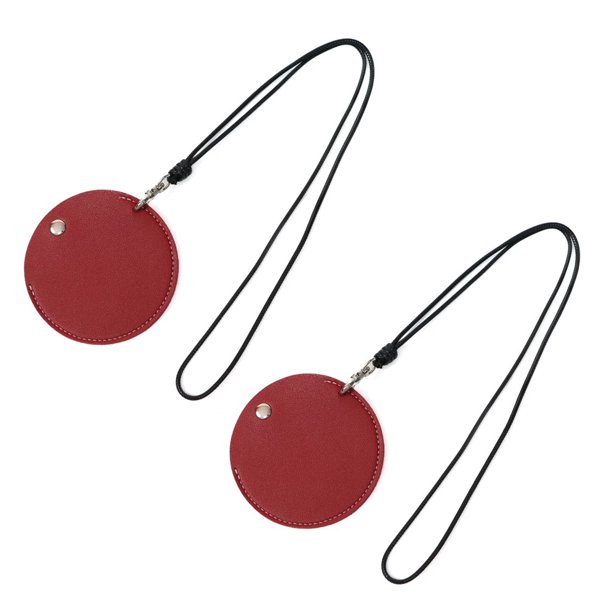Guardurnaity Juego de 2 piezas: almacenamiento y estuche que se pueden usar con estilo y versatilidad. Resistente al agua y accesorio para collar. Carteras Rojo