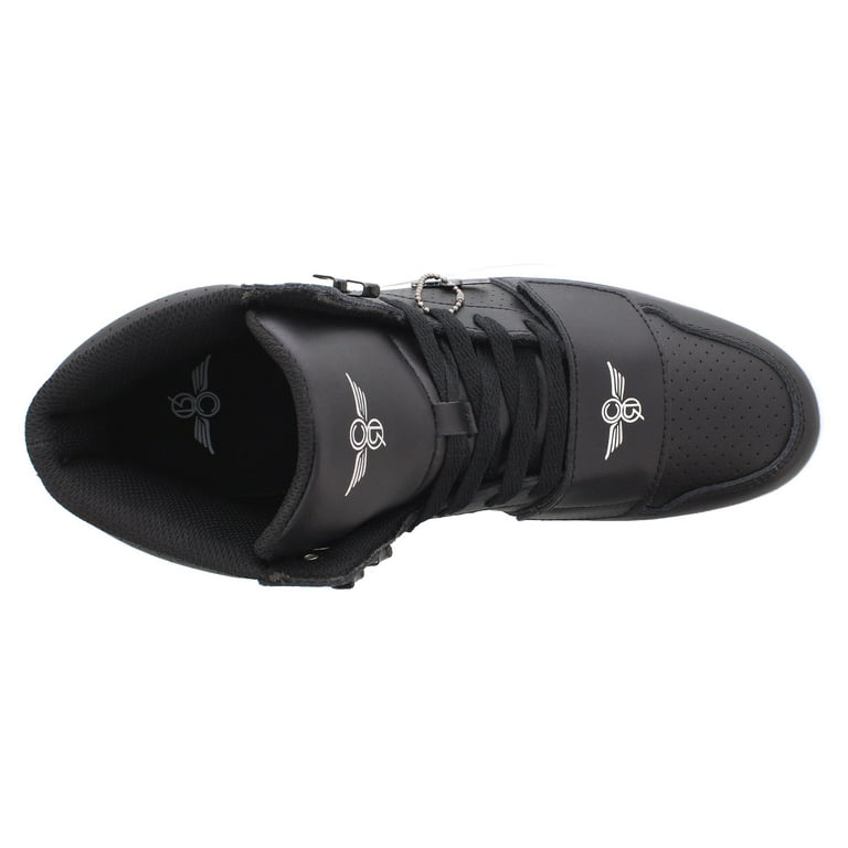 Creative Recreation Athletic Shoes Hi-Top Style, Black/White, 15