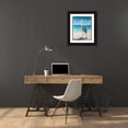 thumbnail image 3 of DeRice, Julie 20x24 Black Ornate Wood Framed with Double Matting Museum Art Print Titled - Egret Beach, 3 of 4