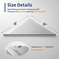 thumbnail image 6 of Corner Shower Shelves, 12" Brushed 304 Stainless Steel Recessed Shelf for Bathroom, Grout in Shelf for Tiled Wall, 2 Pack Large Size, No Drilling Needed, 6 of 12