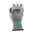 thumbnail image 2 of 10-Pack of Cordova 3717M Caliber Plus 13-Gauge Work Gloves, White HPPE/Steel Shell, Gray Polyurethane Palm Coating, ANSI Cut Level A4, Medium, 2 of 3