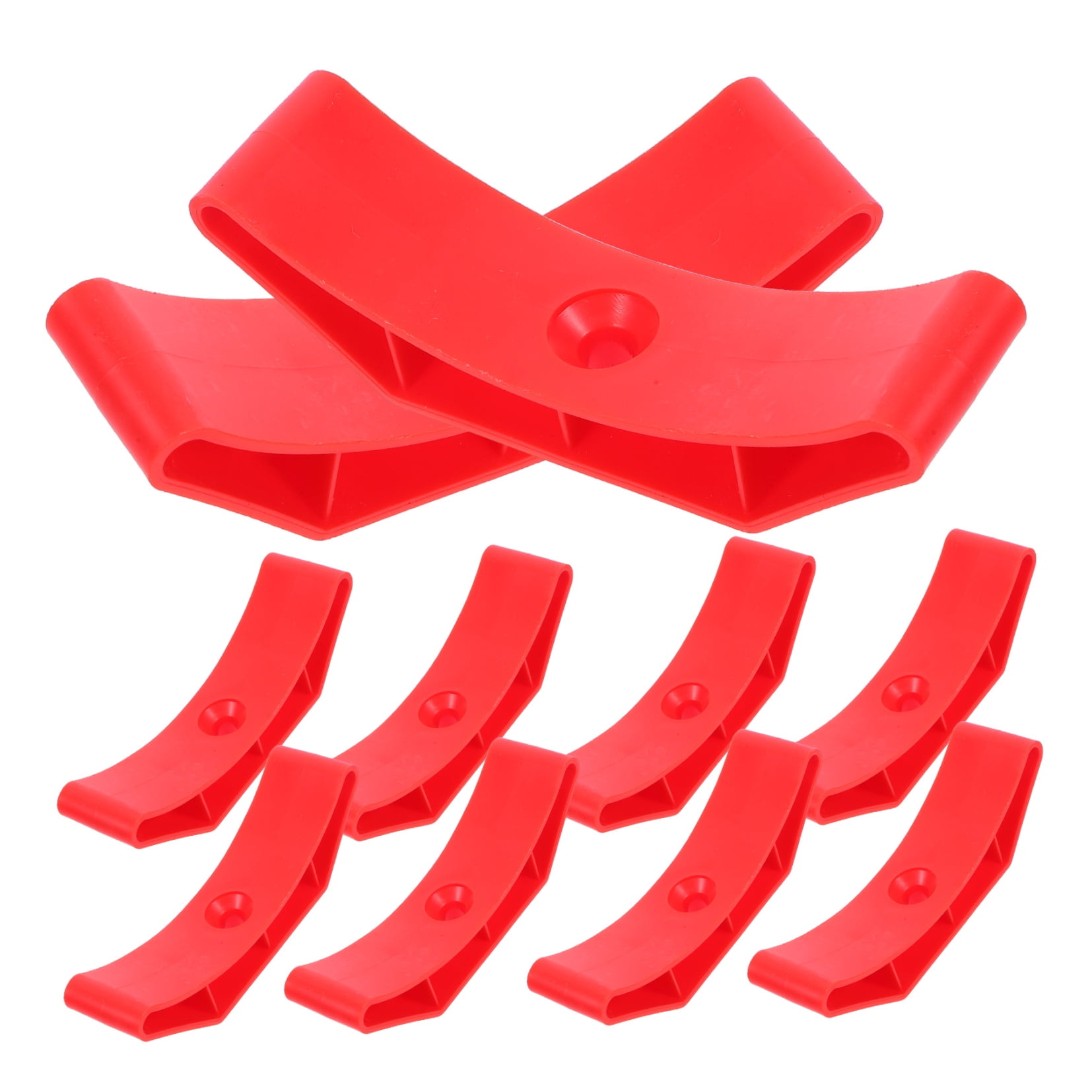 ETHZZLE 10Pcs Red Dumbbell Rack Weight Stand Lightweight Hollow Design Portable for Home Use