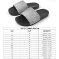 thumbnail image 2 of GZHJMY Stylish Slides for Women Men, Silver and White Glitter Abstract Background Soft Flexible Slip-on Sandals Slippers, 2 of 7