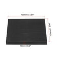 thumbnail image 2 of Uxcell Square Rubber Anti-Vibration Pads 3.94" x 3.94" x 0.4", Black 4Pcs, 2 of 5
