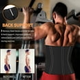thumbnail image 5 of Lilvigor Latex Waist Trainer for Men Weight Loss Sweat Belt Workout Waist Trimmer Corset Body Shaper, 5 of 7